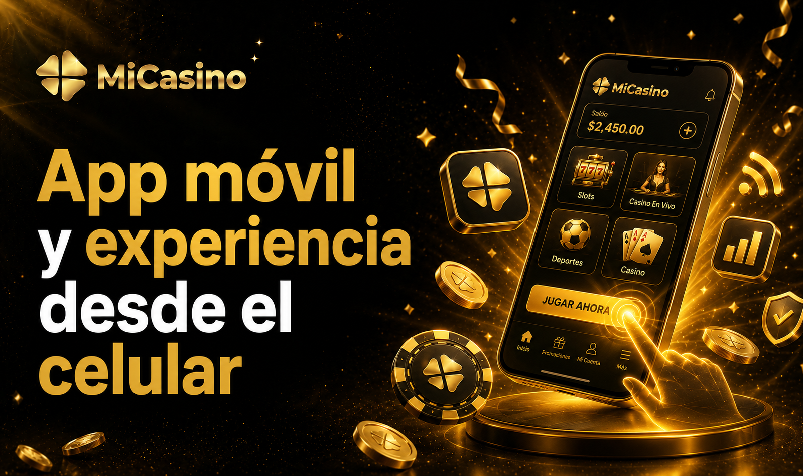 App móvil MiCasino con experiencia optimizada desde celulares en Perú
