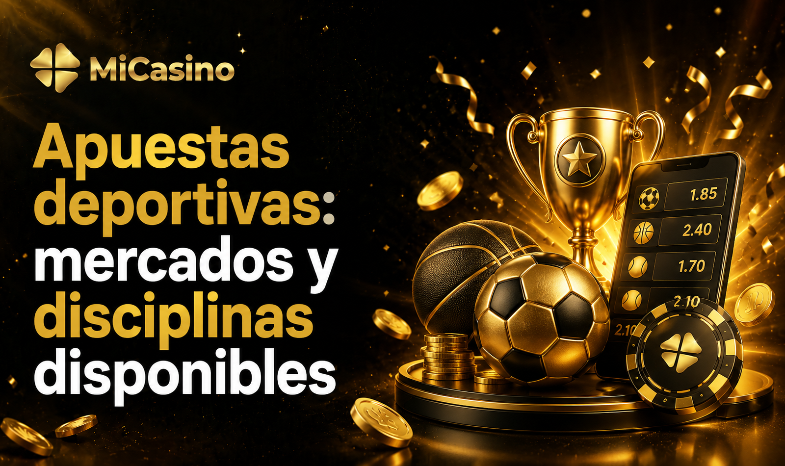 Apuestas deportivas en MiCasino con mercados y disciplinas disponibles para Perú
