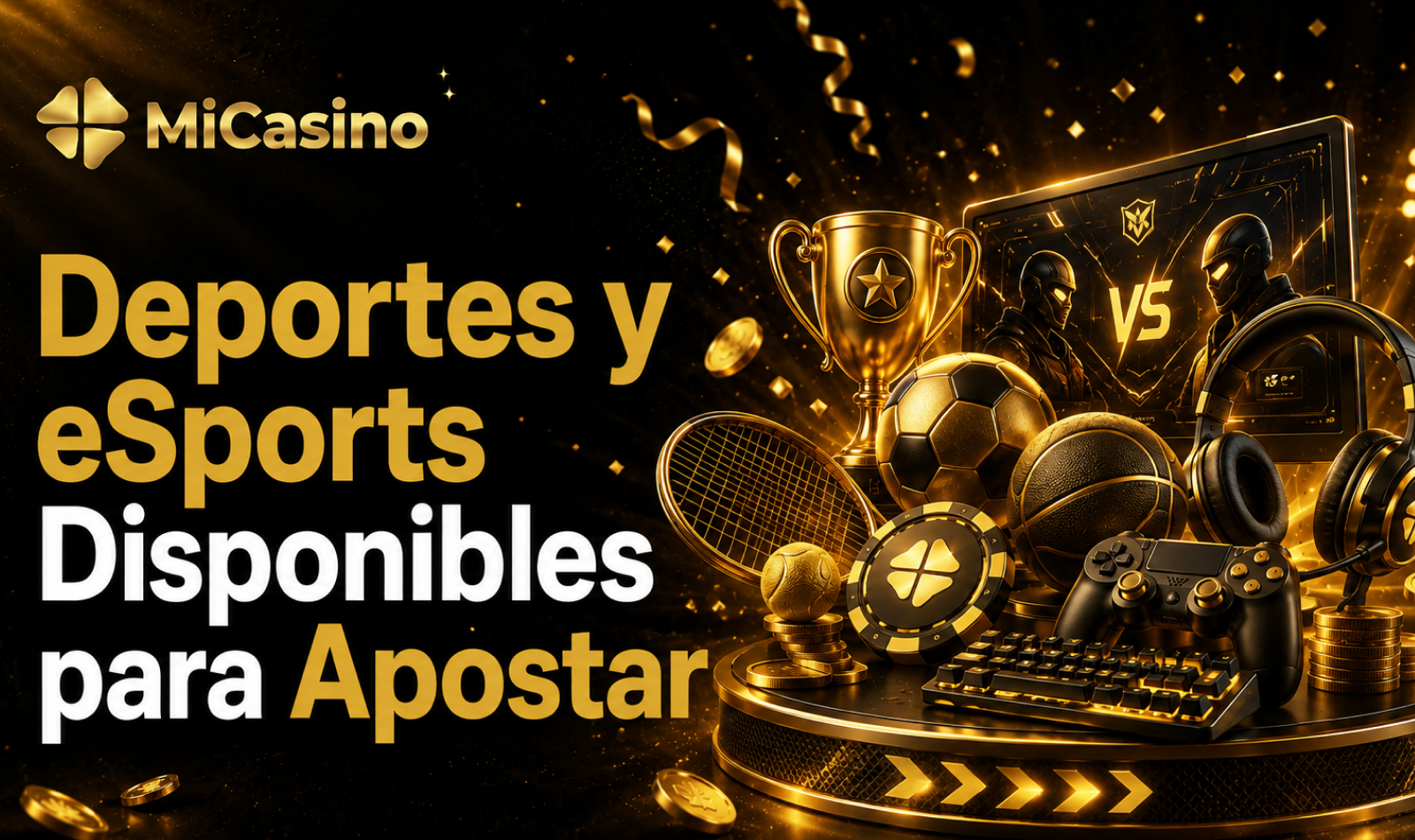Deportes y eSports en MiCasino disponibles para apuestas de usuarios peruanos