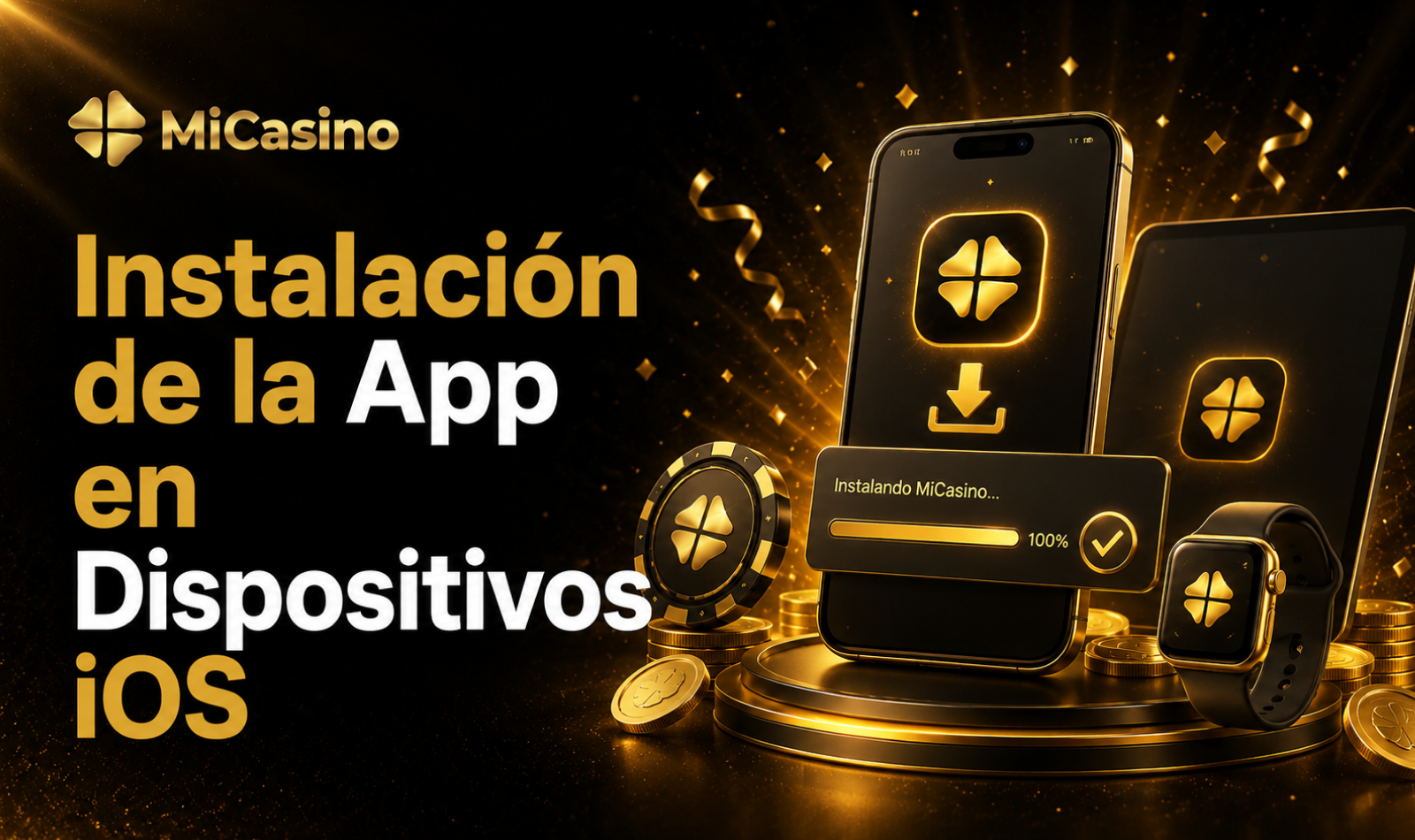 Instalación de MiCasino en dispositivos iOS para iPhone y iPad