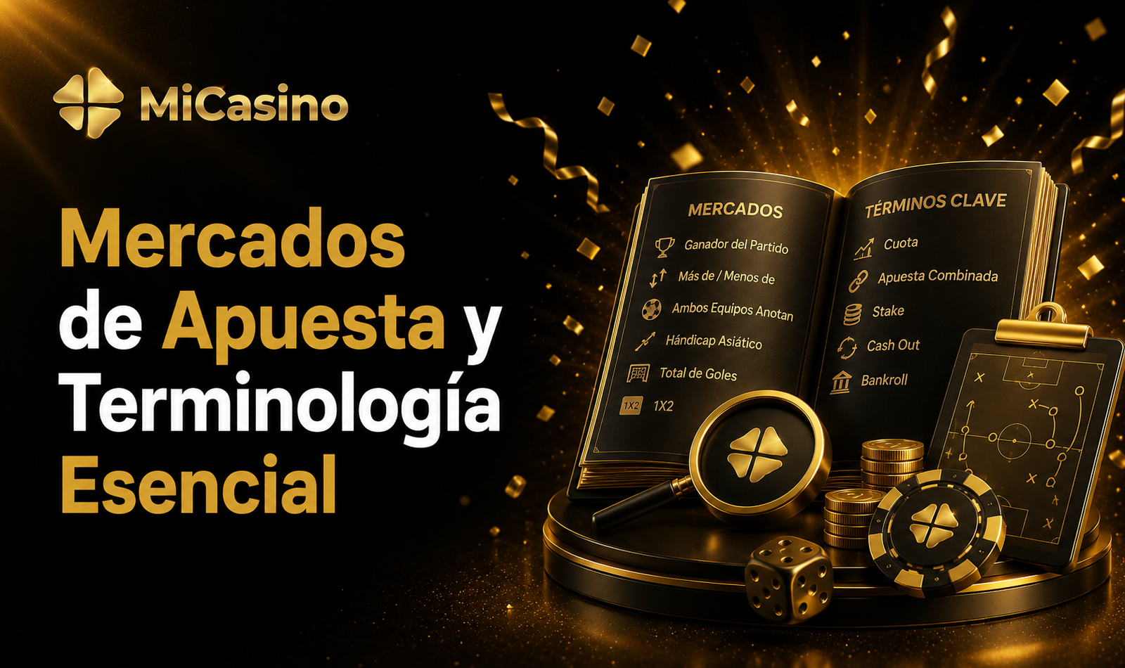 Mercados de apuesta MiCasino y términos esenciales para nuevos jugadores